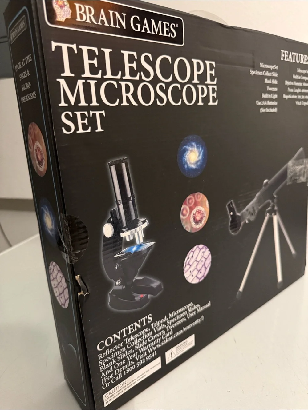 Brain Games Black Telescope and Microscope Combo